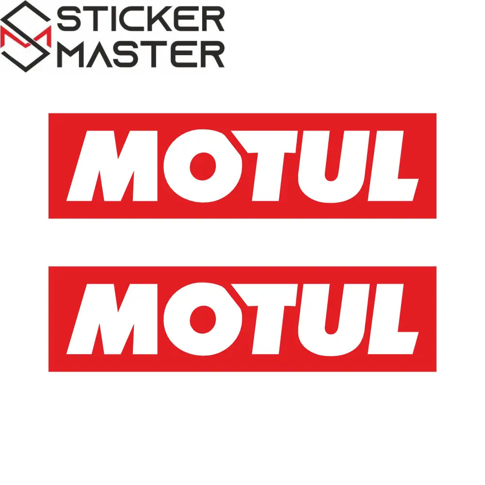 Motul Sticker Seti | 15-20-25-30 cm Performans Yarış Logosu (2 Adet) - Sticker Master
