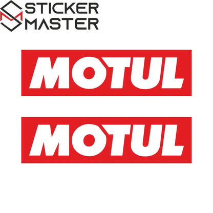 Motul Sticker Seti | 15-20-25-30 cm Performans Yarış Logosu (2 Adet) - Sticker Master
