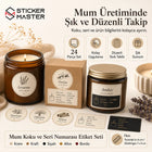 Mum Koku ve Seri Numarası Etiket Seti