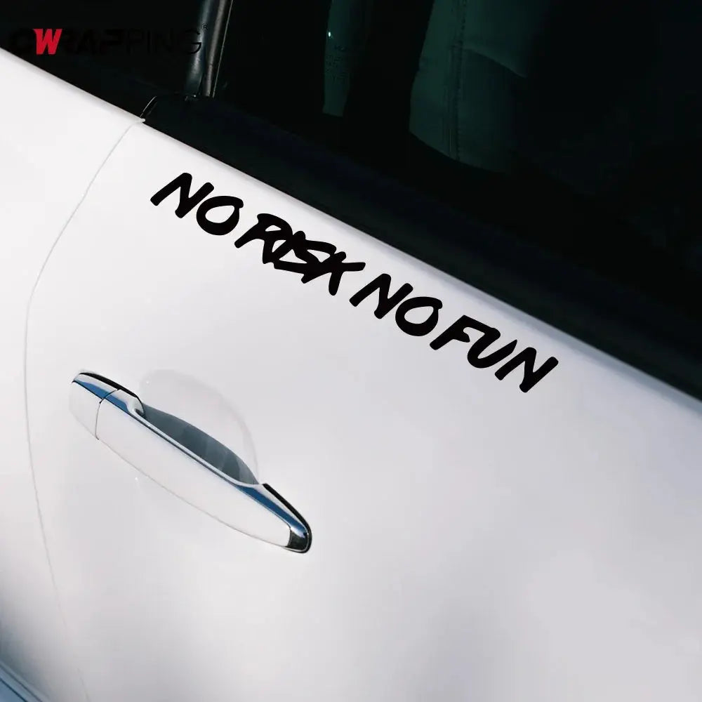 NO RISK NO FUN Motivasyon Araba Stickerı | Sticker Master Sticker Master