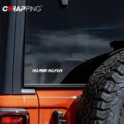 NO RISK NO FUN Motivasyon Araba Stickerı | Sticker Master Sticker Master