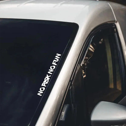 NO RISK NO FUN Motivasyon Araba Stickerı | Sticker Master Sticker Master