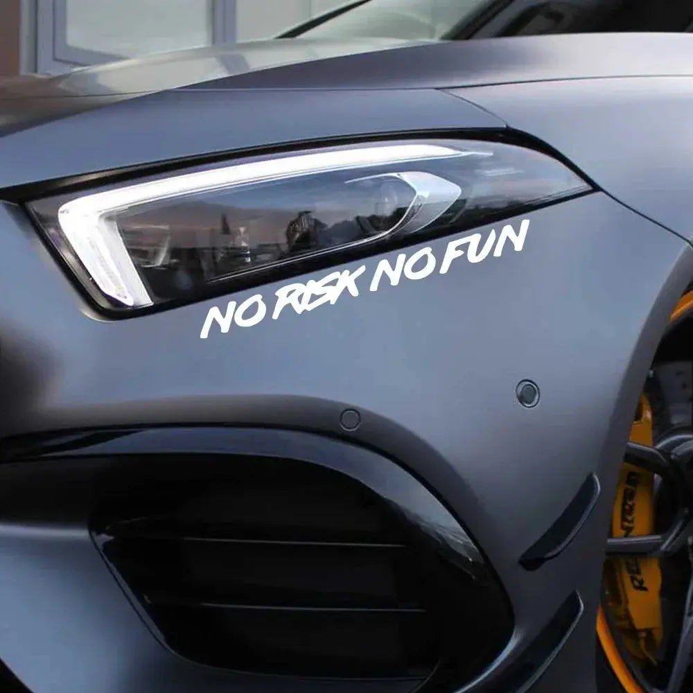 NO RISK NO FUN Motivasyon Araba Stickerı | Sticker Master Sticker Master