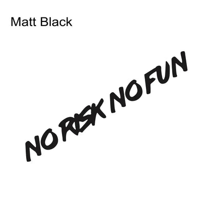 NO RISK NO FUN Motivasyon Araba Stickerı | Sticker Master Sticker Master