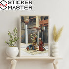 Namaz Kılan Türkler Tablosu | Gustave Bourgain | Sticker Master