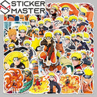 Naruto Sticker Seti | 50 Adet Suya Dayanıklı Uzumaki Anime Laptop ve Telefon Çıkartması