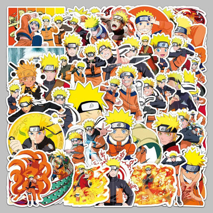 Naruto Sticker Seti | 50 Adet Suya Dayanıklı Uzumaki Anime Laptop ve Telefon Çıkartması - Sticker Master