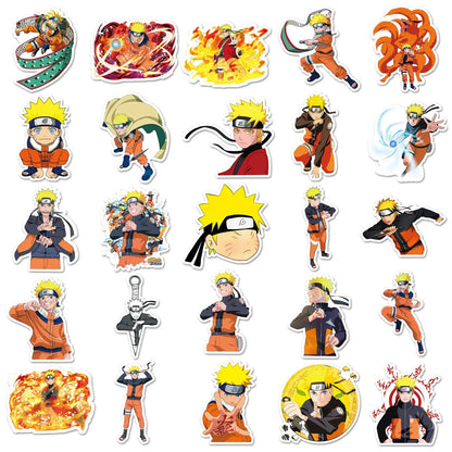 Naruto Sticker Seti | 50 Adet Suya Dayanıklı Uzumaki Anime Laptop ve Telefon Çıkartması - Sticker Master