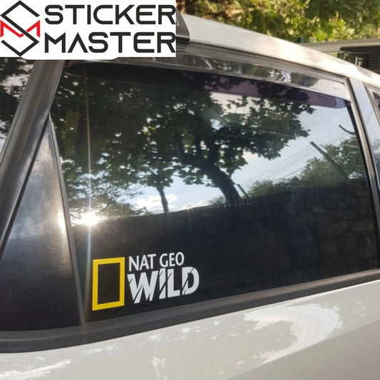 Nat Geo Wild Sticker | National Geographic Logolu Off-Road Decal (15-60 cm) Sticker Master