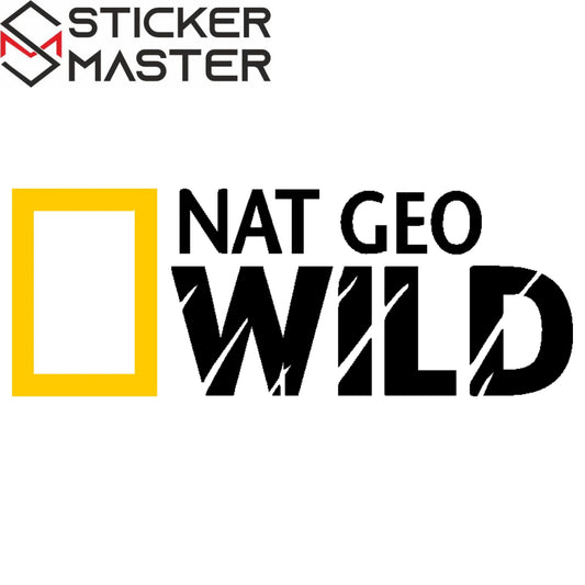 Nat Geo Wild Sticker | National Geographic Logolu Off-Road Decal (15-60 cm) Sticker Master