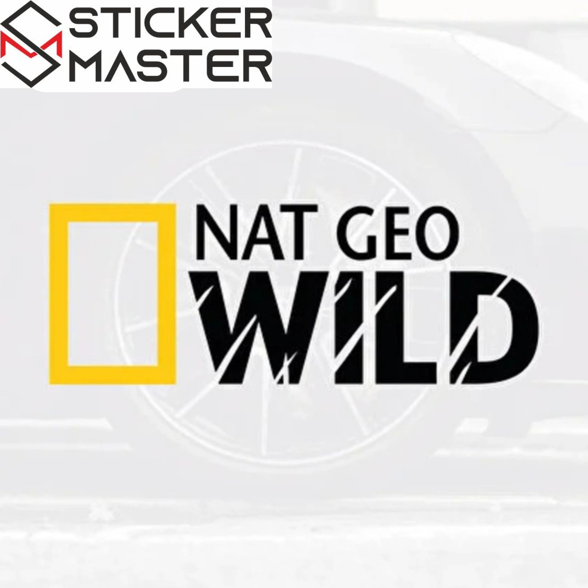 Nat Geo Wild Sticker | National Geographic Logolu Off-Road Decal (15-60 cm) Sticker Master