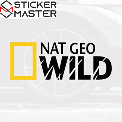 Nat Geo Wild Sticker | National Geographic Logolu Off-Road Decal (15-60 cm) Sticker Master