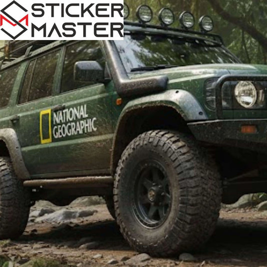 National Geographic Sticker Seti | 4 Parça Off-Road Kit (2x50cm + 2x25cm) Sticker Master