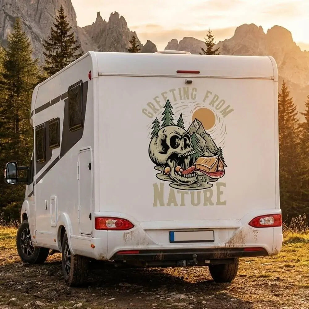 Nature Karavan Sticker Doğa ve Kamp Temalı Arka Kaplama | Sticker Master - Sticker Master