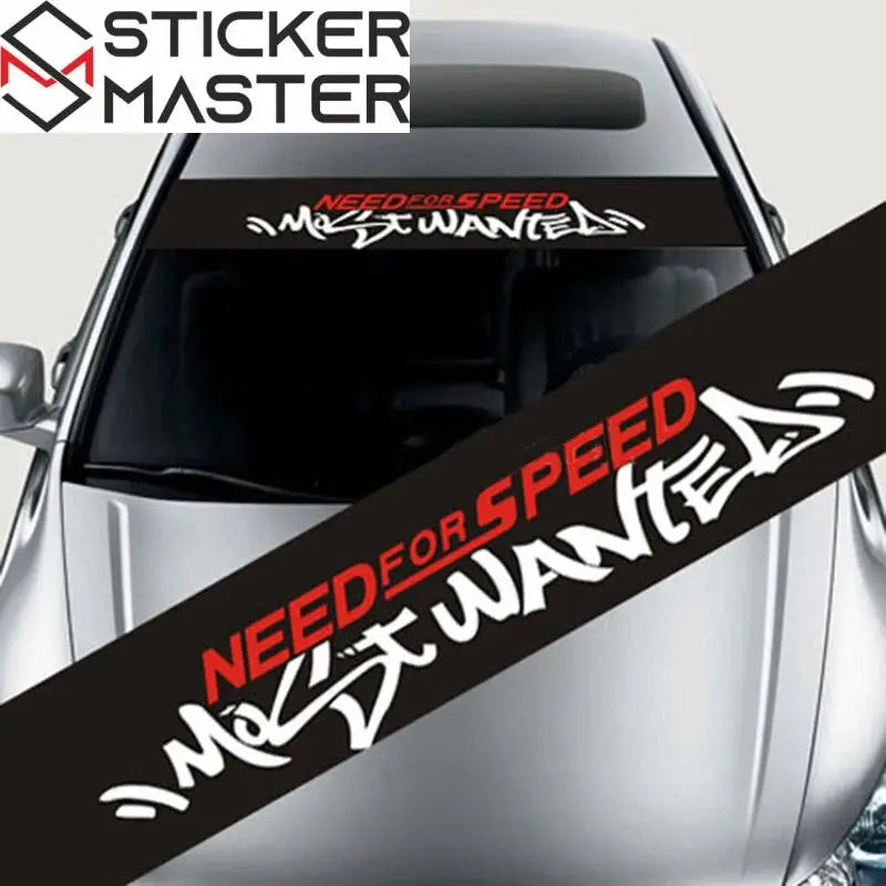 Need For Speed Ön Cam Stickerı | Most Wanted Tuning Güneşlik (130x21cm) Sticker Master