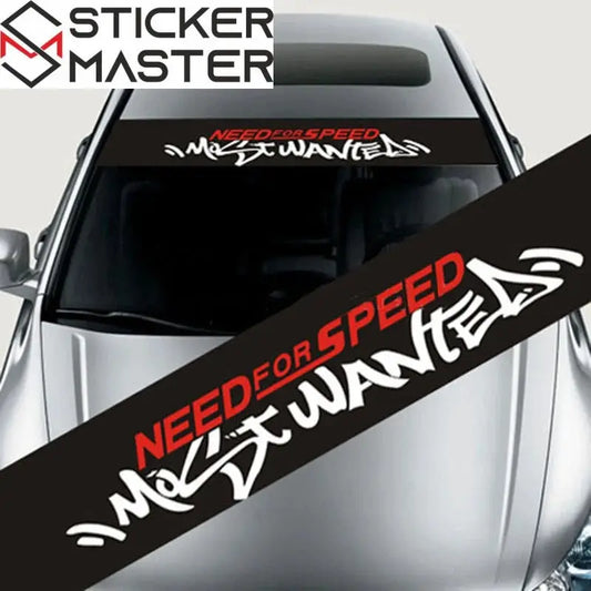 Need For Speed Ön Cam Stickerı | Most Wanted Tuning Güneşlik (130x21cm) Sticker Master