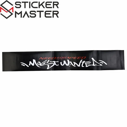 Need For Speed Ön Cam Stickerı | Most Wanted Tuning Güneşlik (130x21cm) Sticker Master