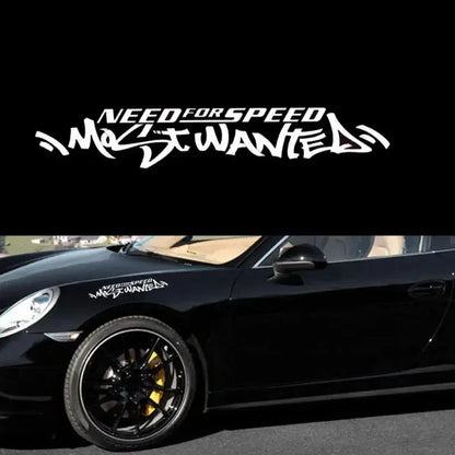 Need for Speed Sticker | Most Wanted Ön Cam ve Kaporta Yazısı (30cm - 120cm Seçenekli) Sticker Master