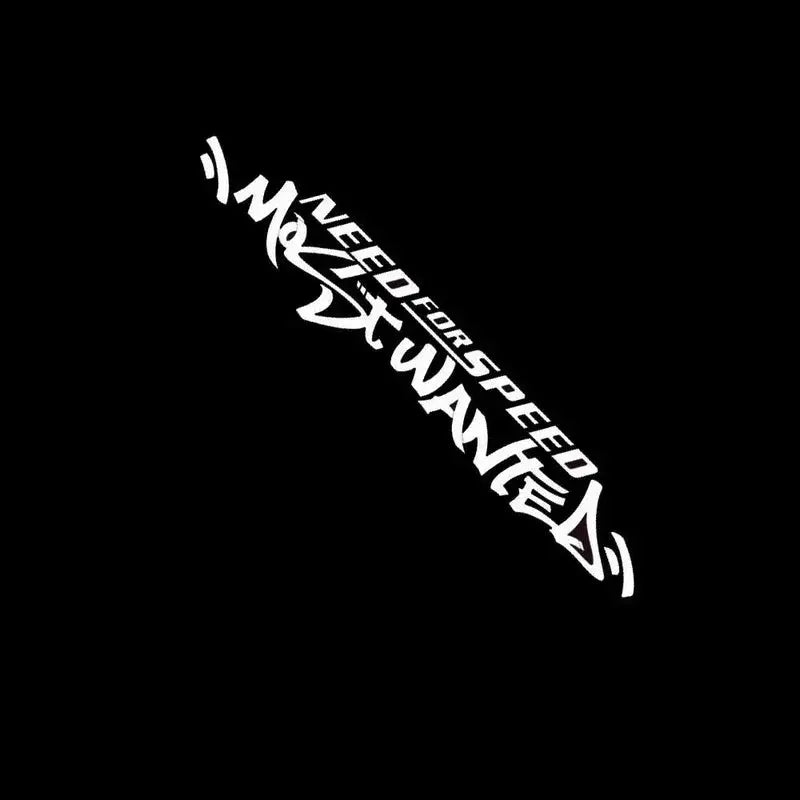 Need for Speed Sticker | Most Wanted Ön Cam ve Kaporta Yazısı (30cm - 120cm Seçenekli) Sticker Master