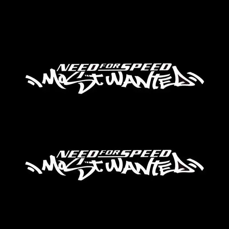 Need for Speed Sticker | Most Wanted Ön Cam ve Kaporta Yazısı (30cm - 120cm Seçenekli) Sticker Master