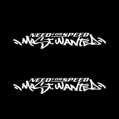 Need for Speed Sticker | Most Wanted Ön Cam ve Kaporta Yazısı (30cm - 120cm Seçenekli) Sticker Master