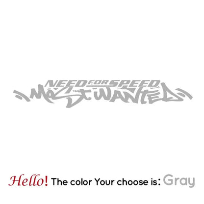 Need for Speed Sticker | Most Wanted Ön Cam ve Kaporta Yazısı (30cm - 120cm Seçenekli) Sticker Master