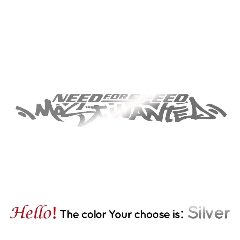 Need for Speed Sticker | Most Wanted Ön Cam ve Kaporta Yazısı (30cm - 120cm Seçenekli) Sticker Master