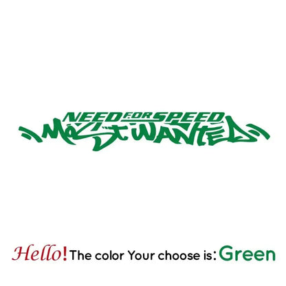 Need for Speed Sticker | Most Wanted Ön Cam ve Kaporta Yazısı (30cm - 120cm Seçenekli) Sticker Master