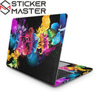 Neon Çiçek Laptop Sticker Floral Color Kaplama | Sticker Master