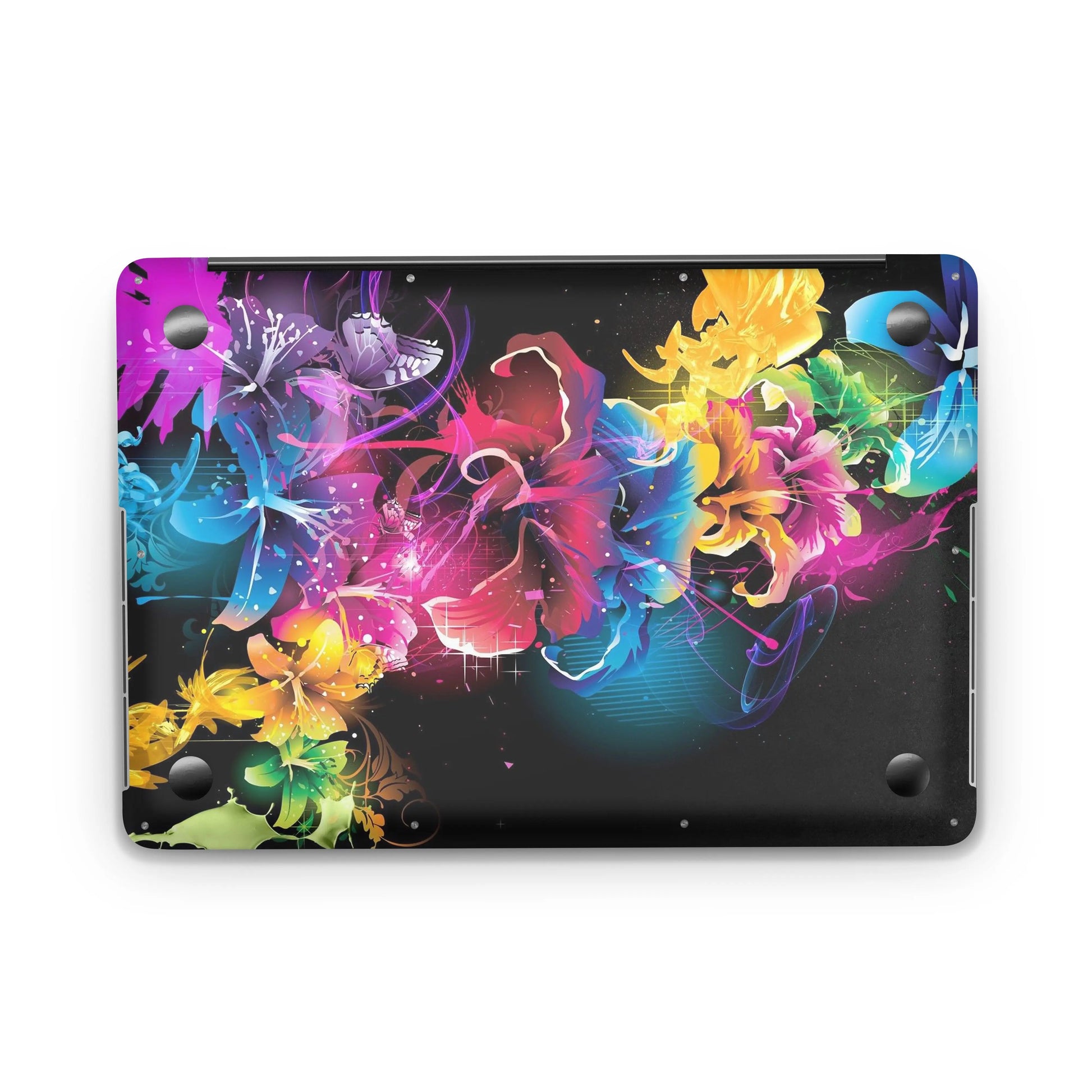 Sticker Master Floral Color Evrensel Sticker Dizüstü Bilgisayar Vinil Sticker Decal  12" 13" 13.3" 14" 15" 15.4" 15.6 inç Dizüstü Bilgisayar Çıkartma Koruyucu Macbook Asus Acer Hp Lenovo Huawei Dell İçin - Sticker Master