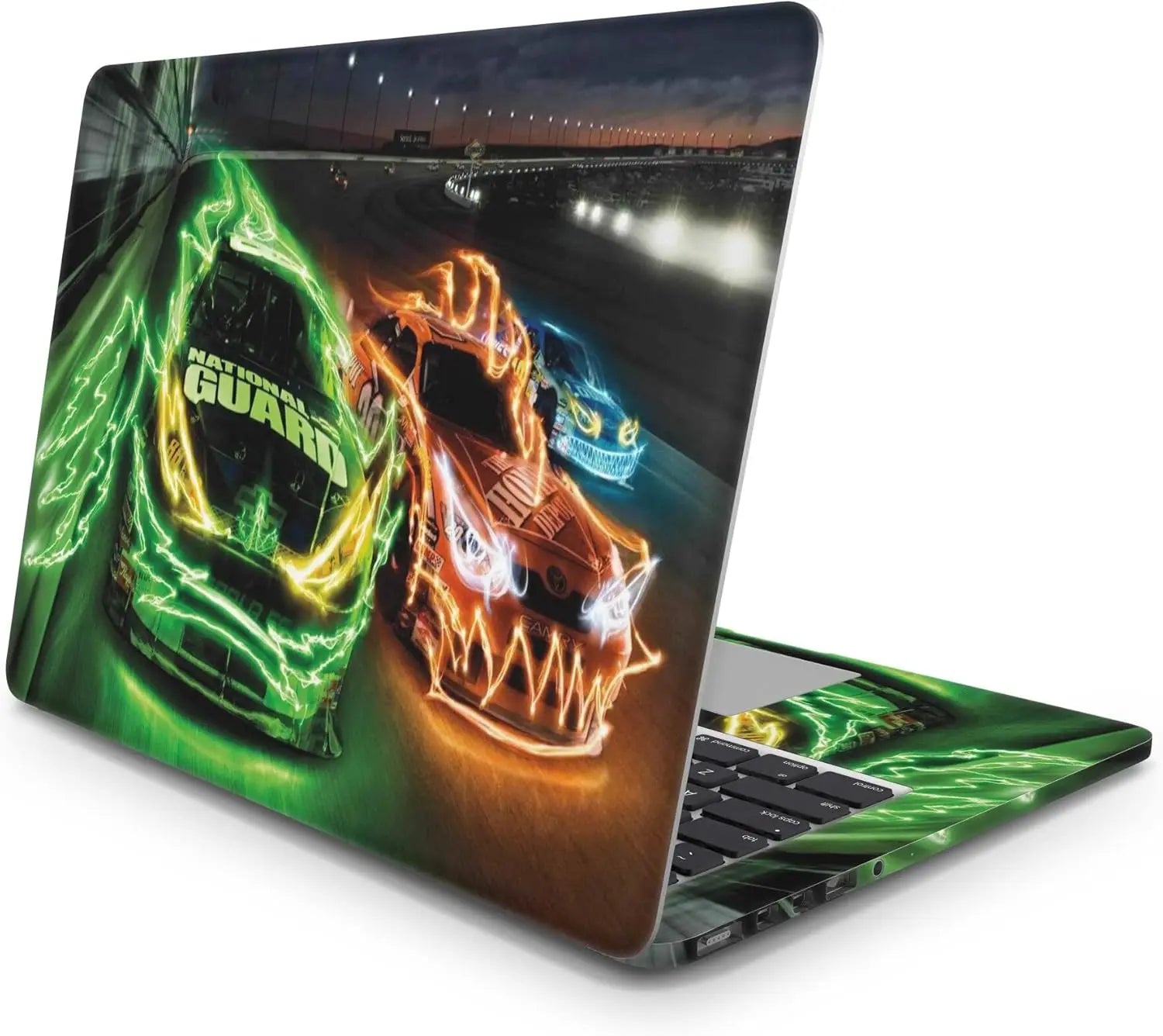 Sticker Master Racing Car Evrensel Sticker Dizüstü Bilgisayar Vinil Sticker Decal 12" 13" 13.3" 14" 15" 15.4" 15.6 inç Dizüstü Bilgisayar Çıkartma Koruyucu Macbook Asus Acer Hp Lenovo Huawei Dell İçin - Sticker Master