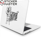Never Give Up Laptop Sticker Motivasyonel Kaplama | Sticker Master