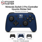 Nintendo Switch 2 Pro Controller Uyumlu Sticker Seti