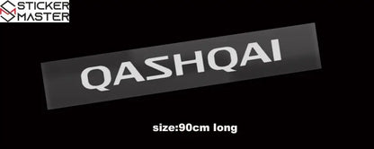 Nissan Qashqai Sticker | J10 ve J11 Ön Cam Yazısı (90 cm) - Sticker Master