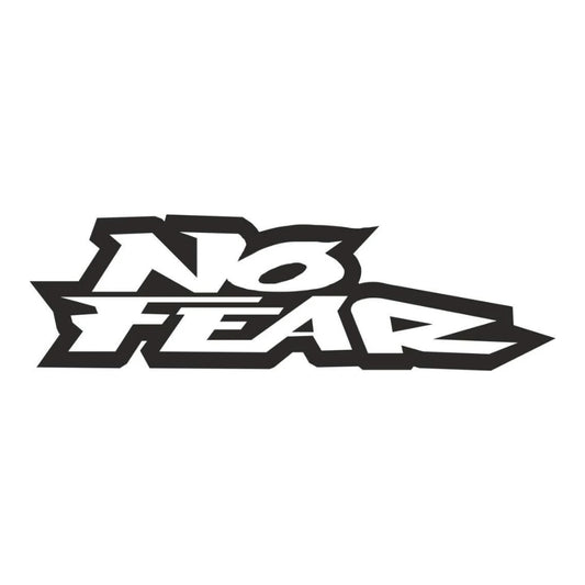 Sticker Master No Fear Sticker – 15 cm Dayanıklı Araba, Motor, Laptop Etiketi