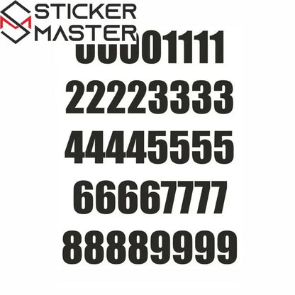 Numara Sticker Seti 40x25mm (40 Adet) | Çok Amaçlı Vinil Etiket Sticker Master
