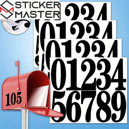 Numara Sticker Seti (4 Sayfa) | Posta Kutusu ve Kapı Numarası Sticker Master