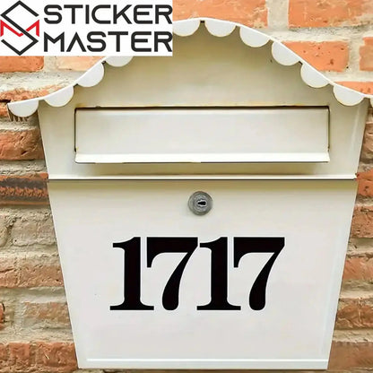 Numara Sticker Seti (4 Sayfa) | Posta Kutusu ve Kapı Numarası Sticker Master