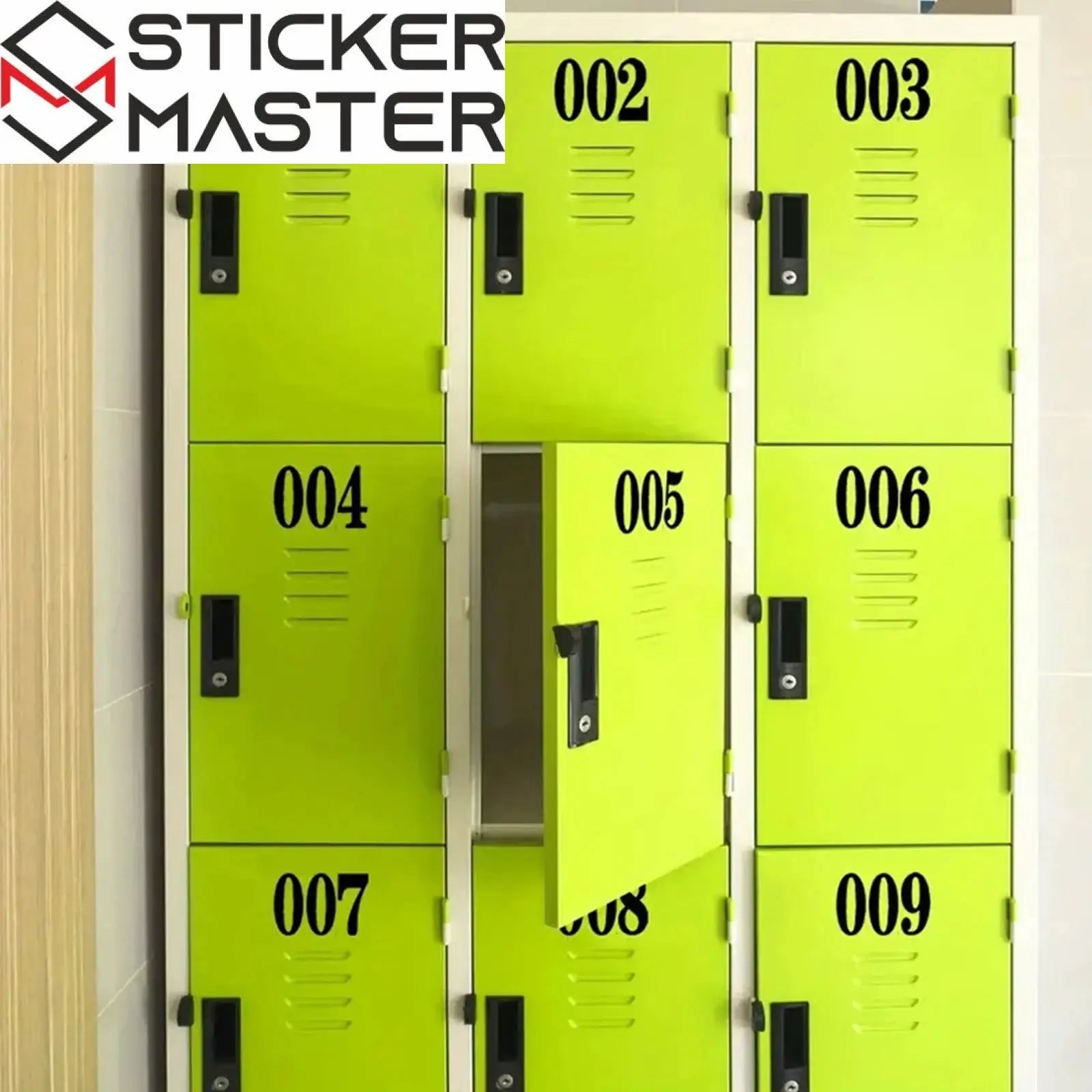 Numara Sticker Seti (4 Sayfa) | Posta Kutusu ve Kapı Numarası Sticker Master
