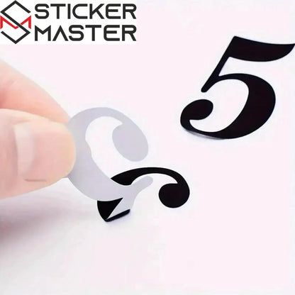 Numara Sticker Seti (4 Sayfa) | Posta Kutusu ve Kapı Numarası Sticker Master