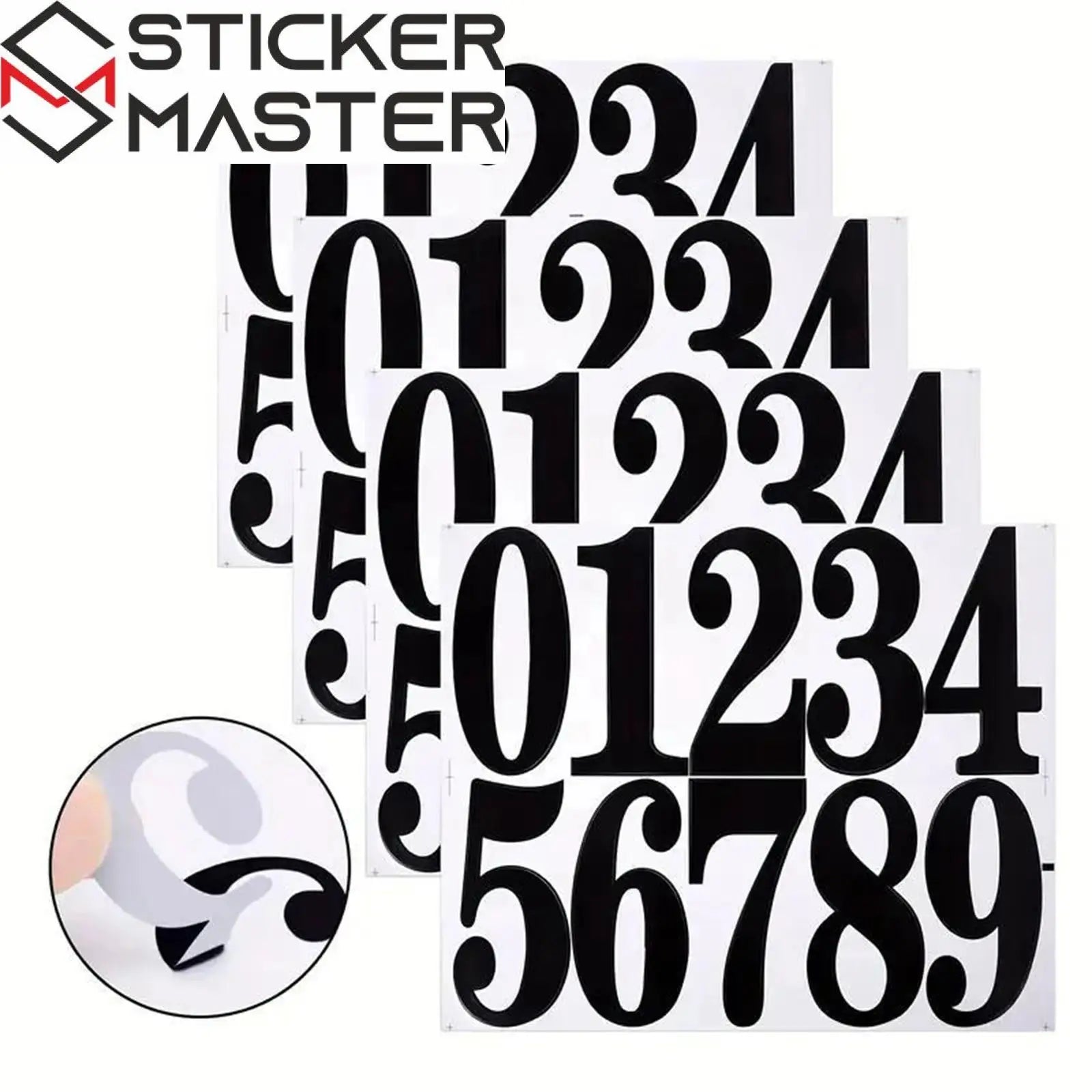 Numara Sticker Seti (4 Sayfa) | Posta Kutusu ve Kapı Numarası Sticker Master