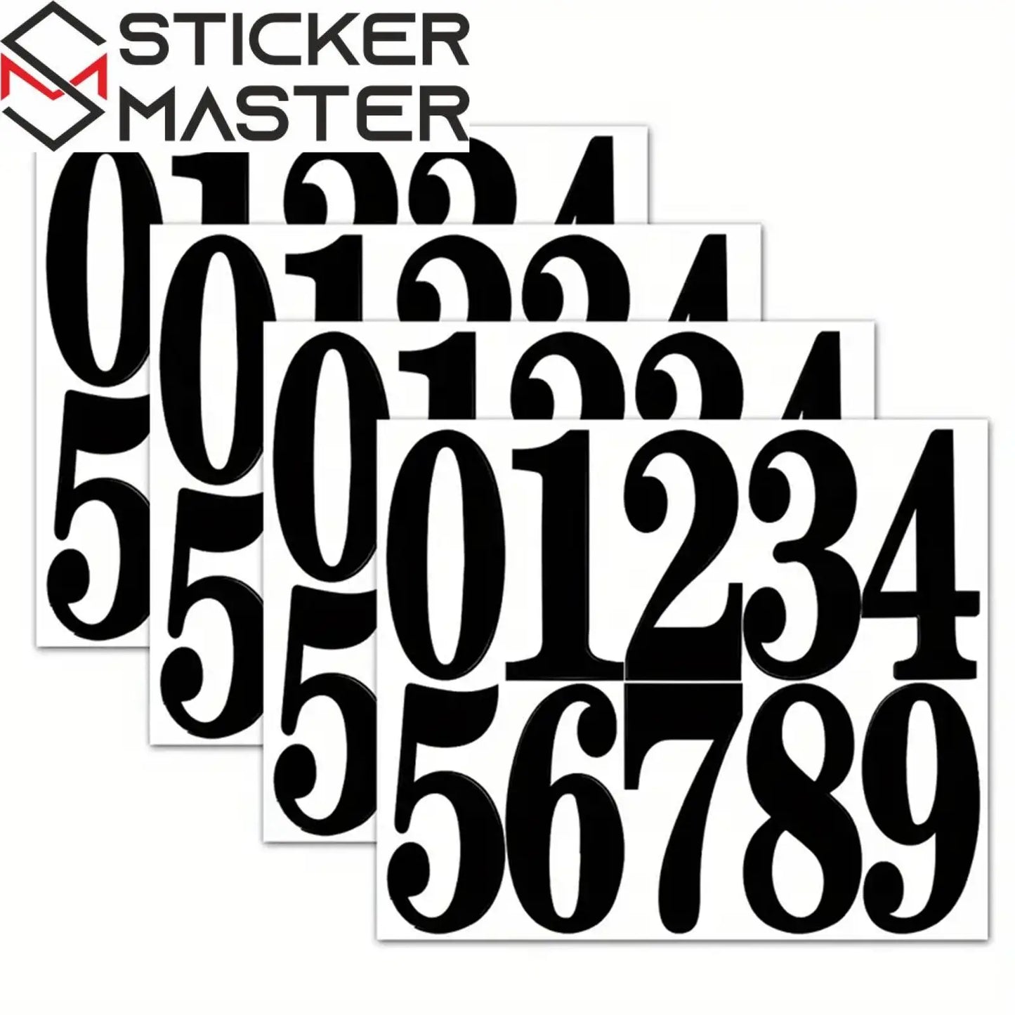 Numara Sticker Seti (4 Sayfa) | Posta Kutusu ve Kapı Numarası Sticker Master