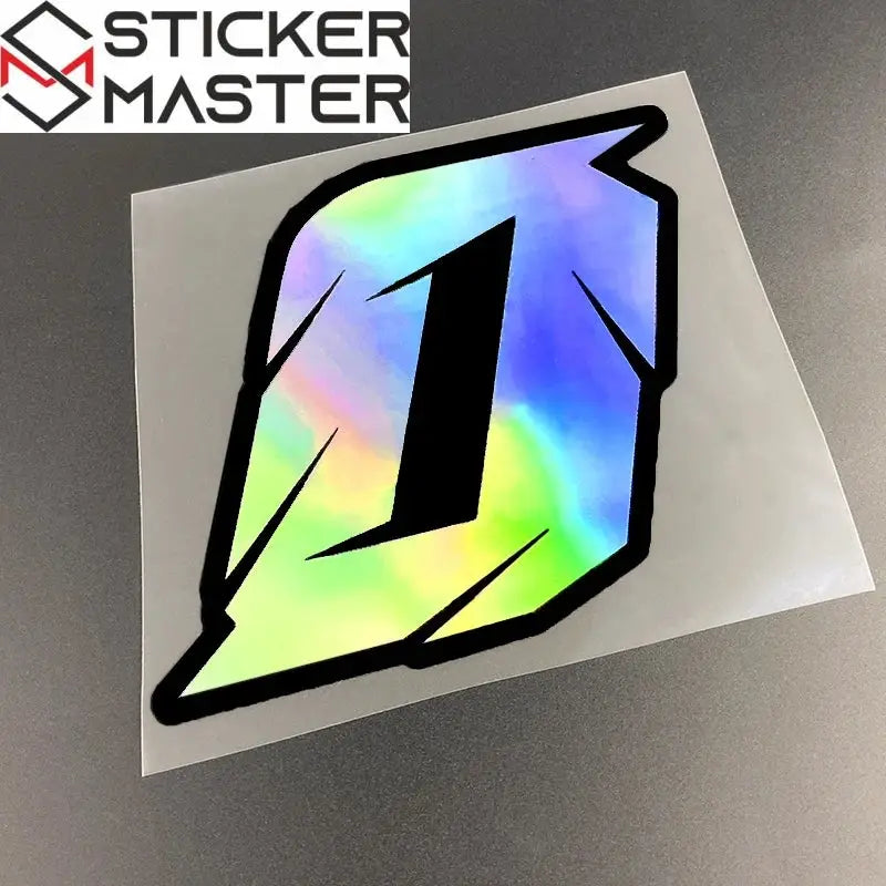 Numara Sticker | 0-9 Arası Yarış Tarzı Holografik Decal (5-10 cm) Sticker Master