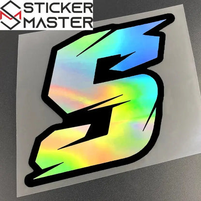 Numara Sticker | 0-9 Arası Yarış Tarzı Holografik Decal (5-10 cm) Sticker Master