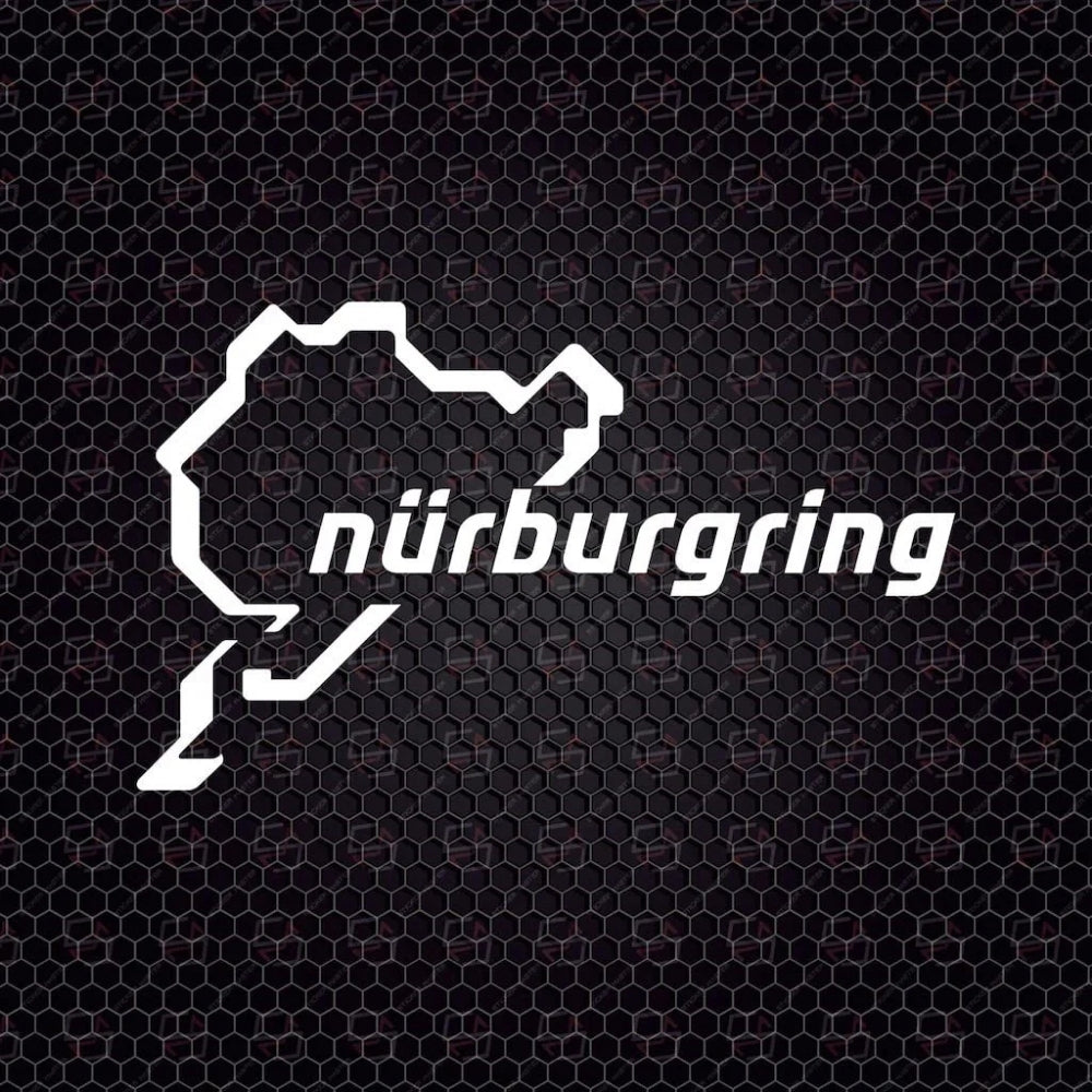 Sticker Master Nürburgring Sticker – 15 cm Dayanıklı Araç, Kask, Laptop Etiketi