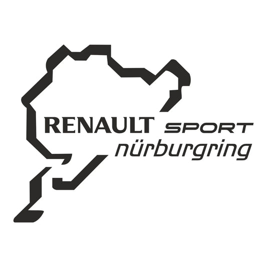 Sticker Master Nürburgring Renault Sport Sticker – 15 cm Performans Temalı Araç Sticker