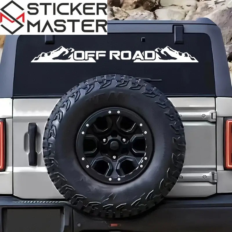 Sticker Master OFF ROAD Ön Cam Stickerı | Dağ Temalı Arazi Aracı Çıkartması - Sticker Master