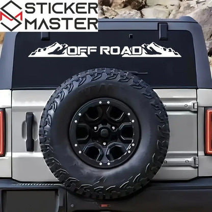 Sticker Master OFF ROAD Ön Cam Stickerı | Dağ Temalı Arazi Aracı Çıkartması - Sticker Master