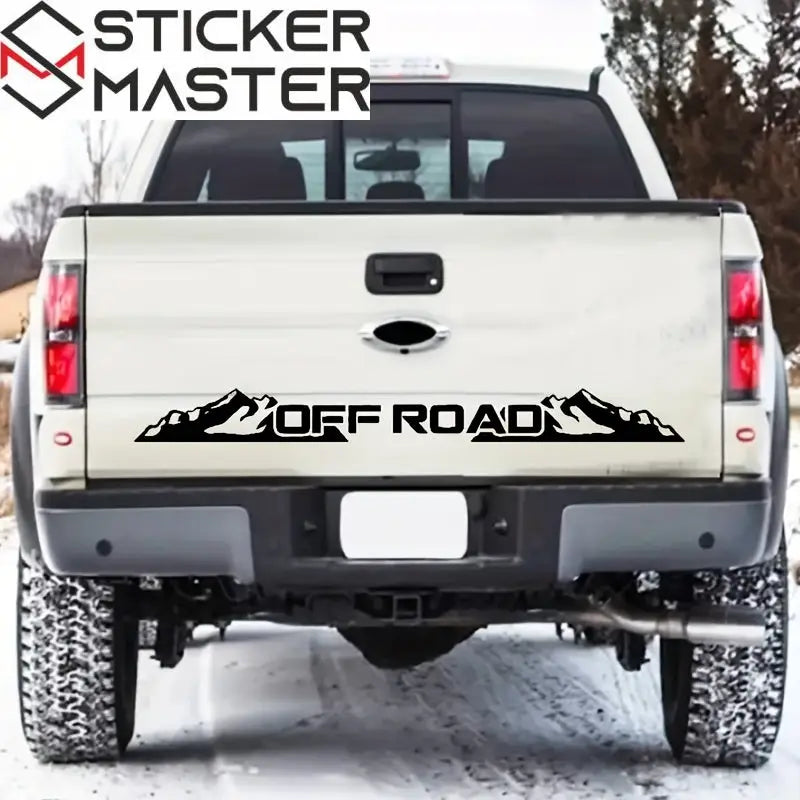 Sticker Master OFF ROAD Ön Cam Stickerı | Dağ Temalı Arazi Aracı Çıkartması - Sticker Master
