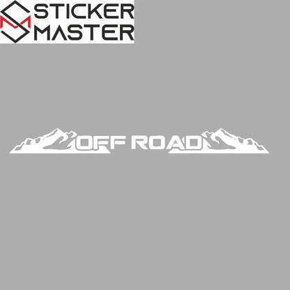Sticker Master OFF ROAD Ön Cam Stickerı | Dağ Temalı Arazi Aracı Çıkartması - Sticker Master